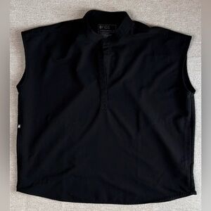 FIGS Black Rafaela Oversized Scrub Top XL